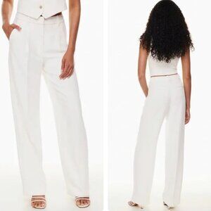 Aritzia Wilfred Effortless Pants Ivory, Size 4